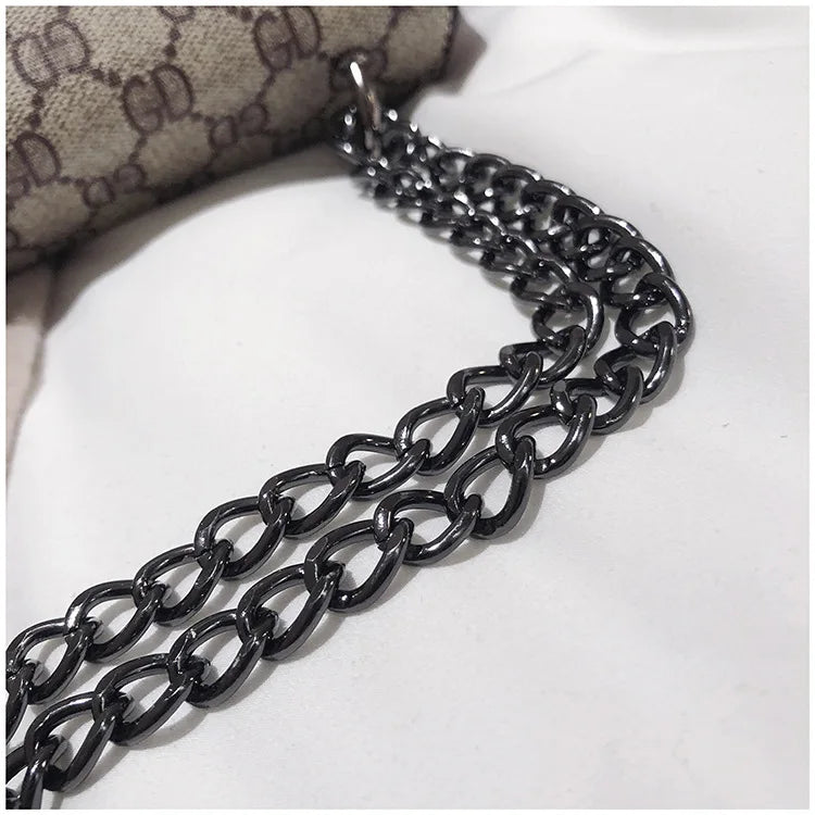 Luxury Bag 2025 New Trendy Fashion Dionysus Bag Retro Print Mini Shoulder Crossbody Chain Women's Bag