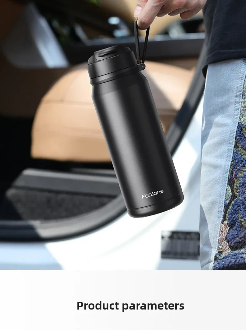 1000ML Thermos Bottle Cup with Magnetic Tea Infuser Stainless Steel Coffee Vacuum Bottle Keep Cold Hot Business Gift