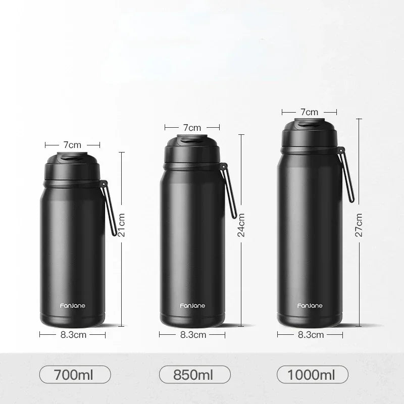 1000ML Thermos Bottle Cup with Magnetic Tea Infuser Stainless Steel Coffee Vacuum Bottle Keep Cold Hot Business Gift