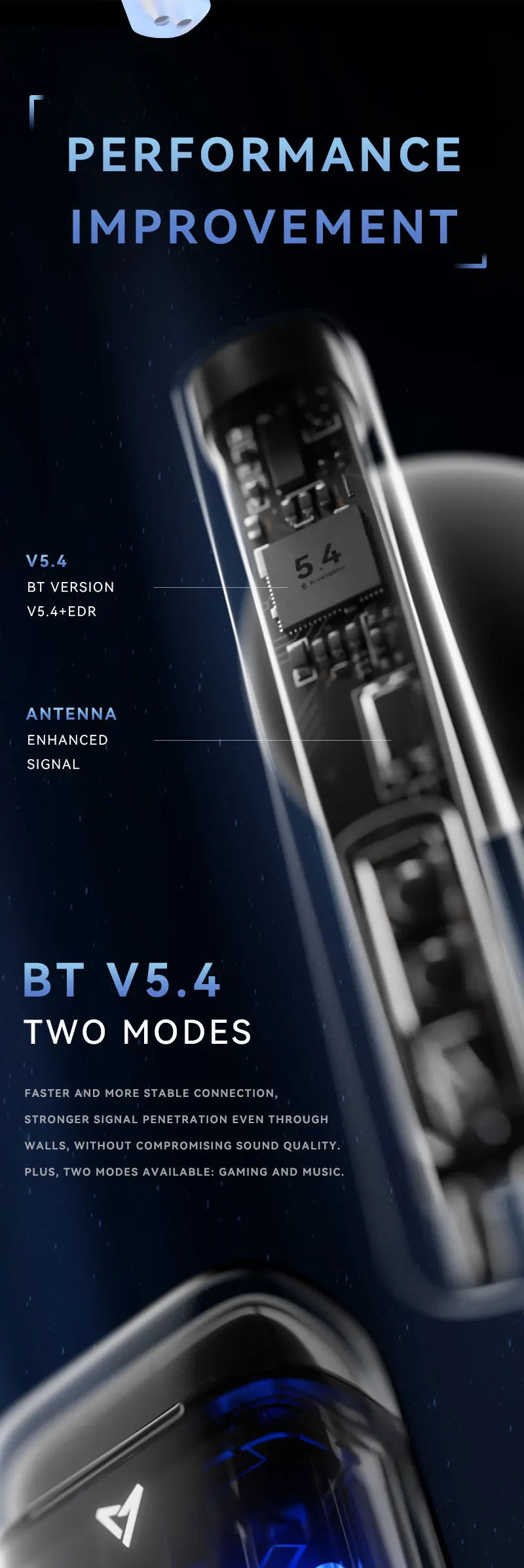 LIUP Pods LP1 luminous quicksand earphone glows in the dark. Low-delay wireless ENC noise reduction Bluetooth headset headphones