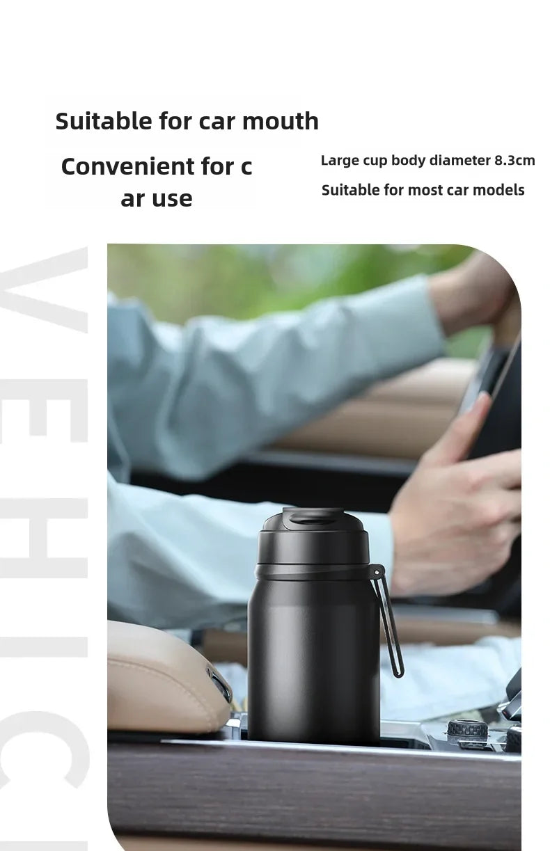 1000ML Thermos Bottle Cup with Magnetic Tea Infuser Stainless Steel Coffee Vacuum Bottle Keep Cold Hot Business Gift