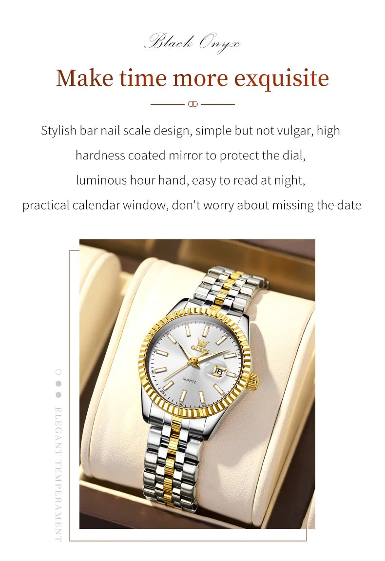 MYeasyBreeze™ Montre femme acier inoxydable