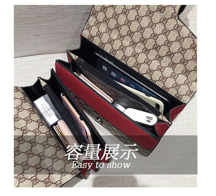 Luxury Bag 2025 New Trendy Fashion Dionysus Bag Retro Print Mini Shoulder Crossbody Chain Women's Bag