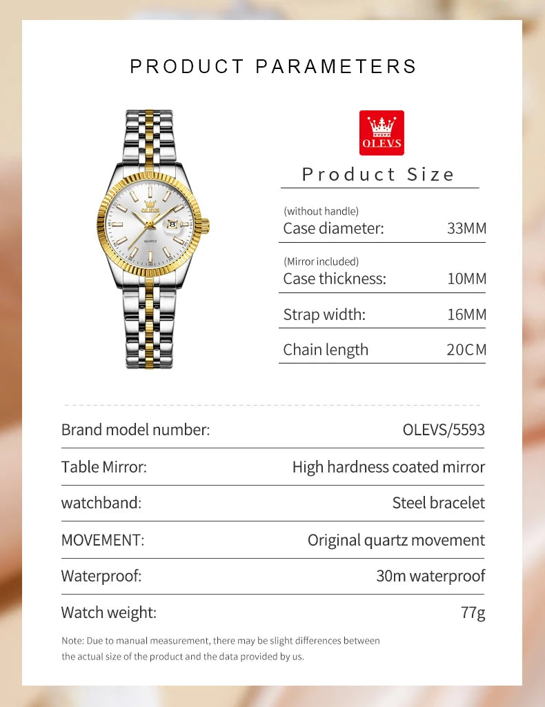 MYeasyBreeze™ Montre femme acier inoxydable